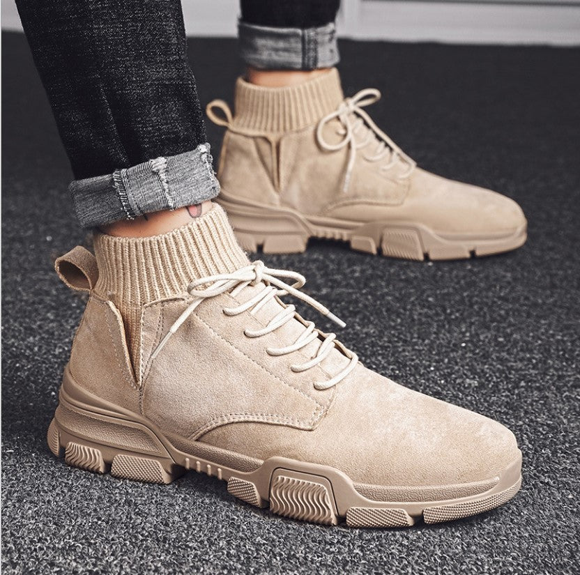 Snow gear sutures cotton men shoes and fleece