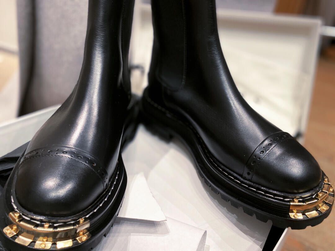 Women British Style Short-Tube Boots Thick-Soled Martin Boots