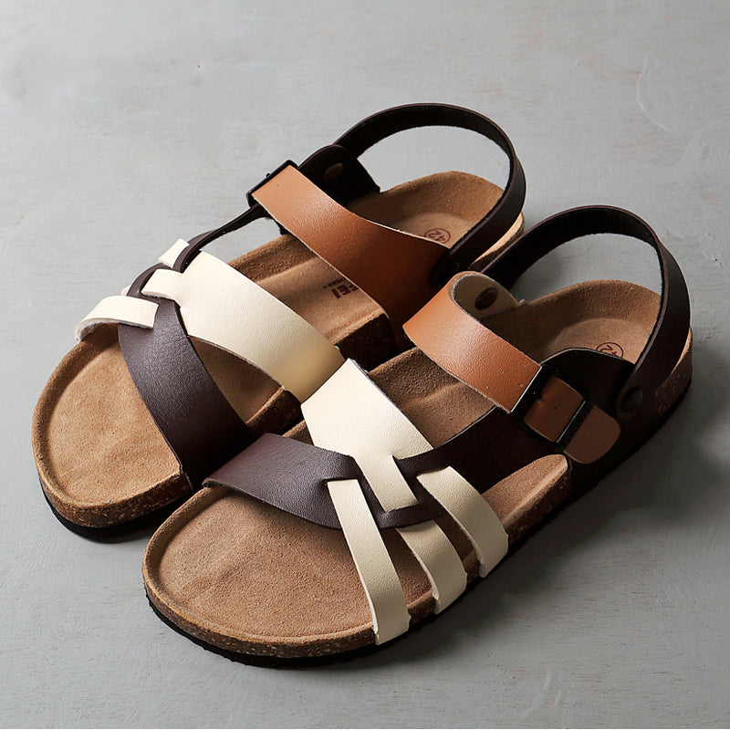 Fashion cork women slippers