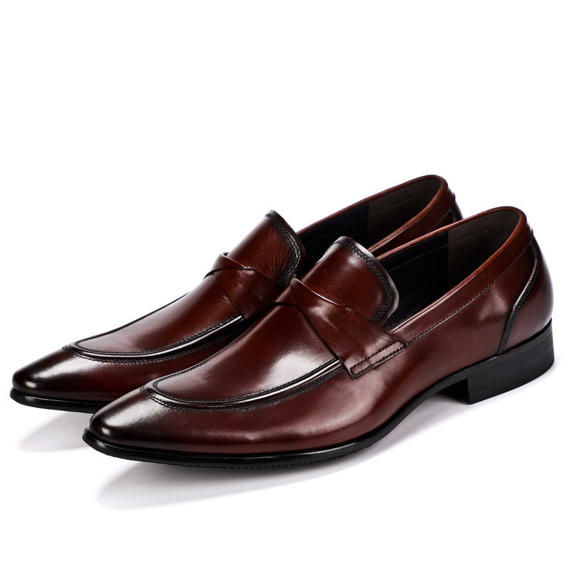 جديد جلد البقر البريطاني خمر رجال الأعمال أحذية جلدية رسمية