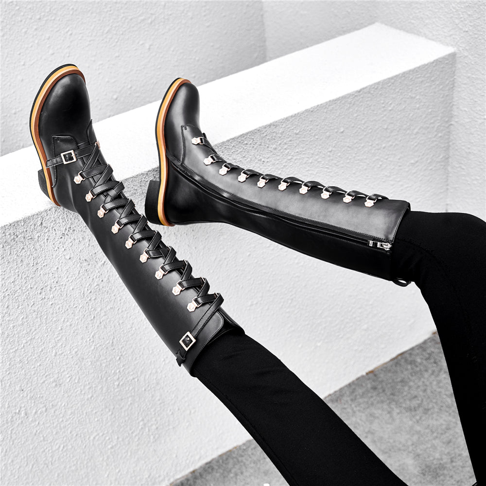 Large Tube Boots Belt Buckle