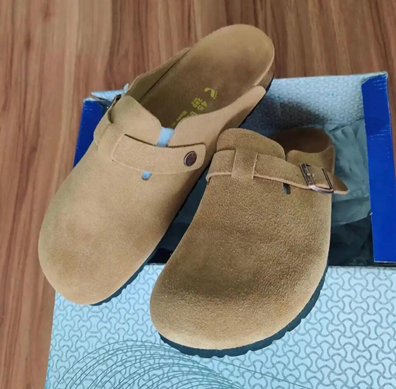 closed-front cork clogs
