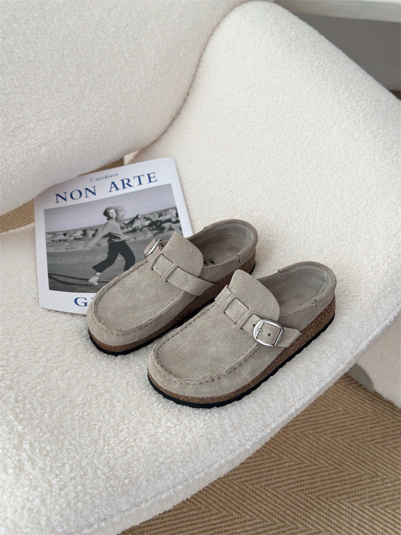 Men's And Women's Same Style Comfortable Outdoor Lazy Mule Slippers