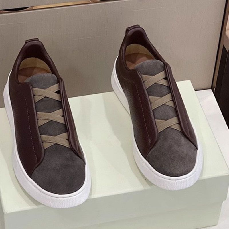 Zegnā Unique Cross Elastic Band Men's shoes