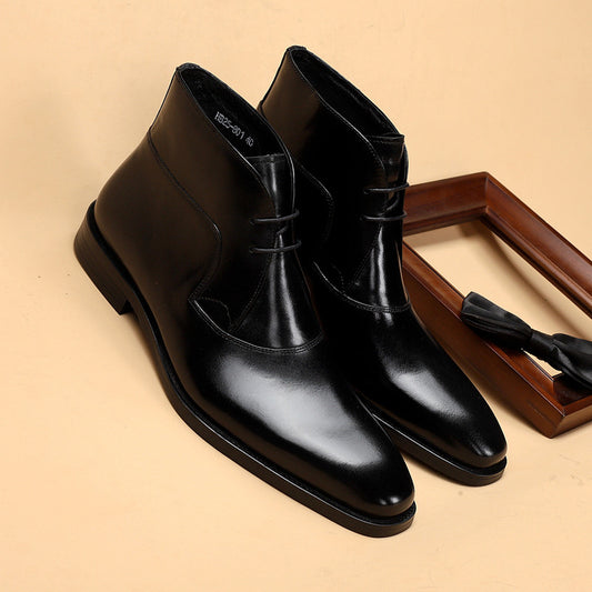 Men's Formal Leather Half Boots