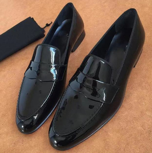 Business Men Shiny Leather Shoes