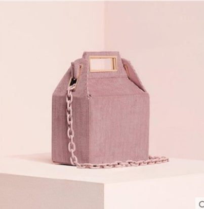 Autumn and winter new European and American niche design printed portable acrylic chain shoulder bag