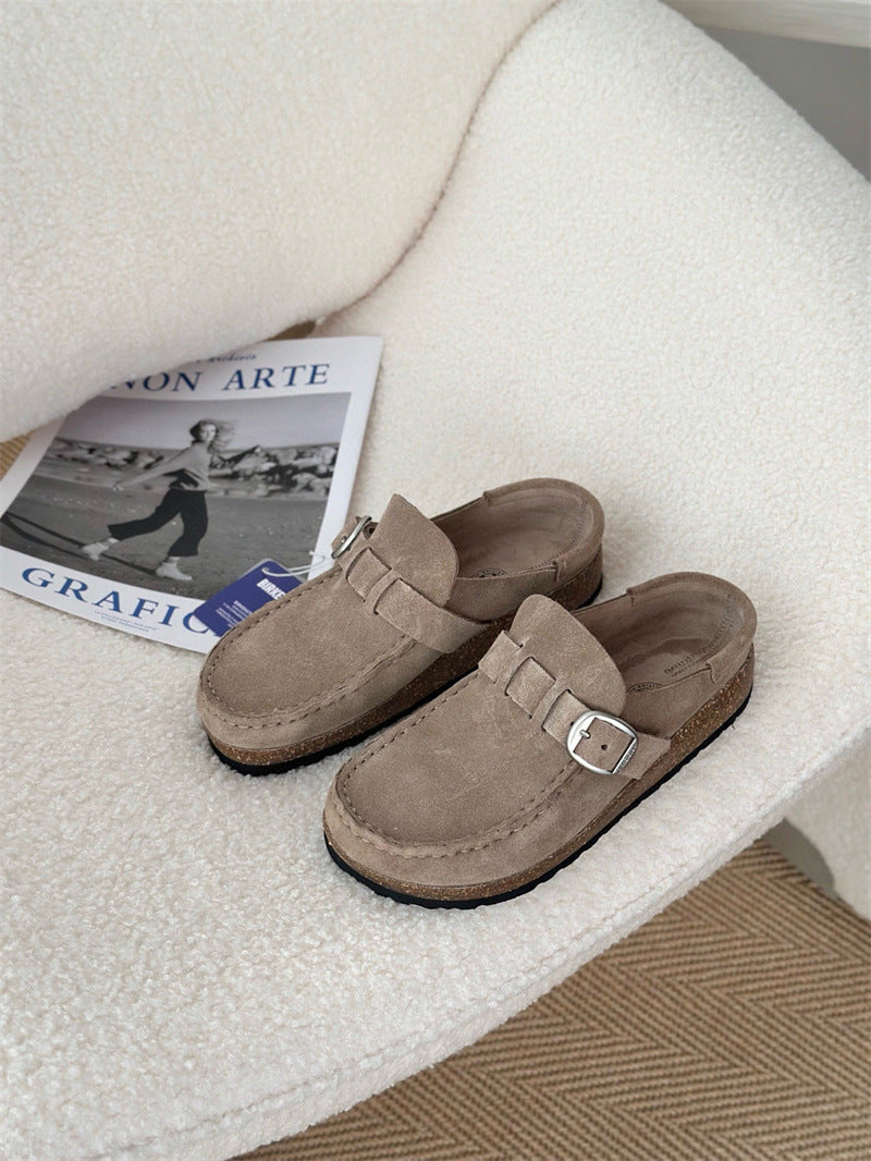 Men's And Women's Same Style Comfortable Outdoor Lazy Mule Slippers