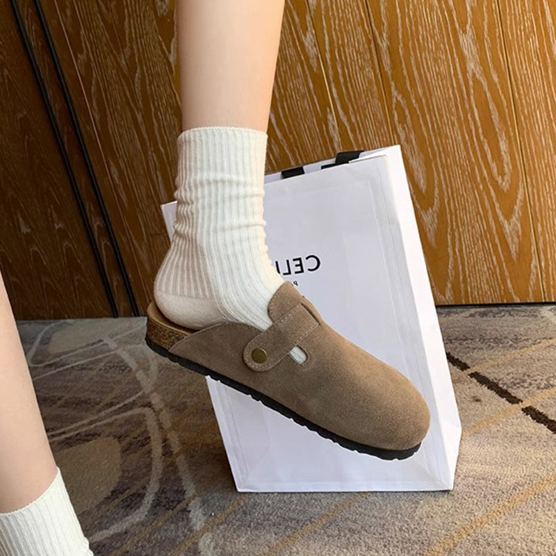 closed-front cork clogs