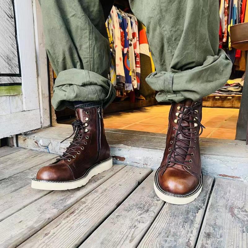 Velvet Leather Men Boots