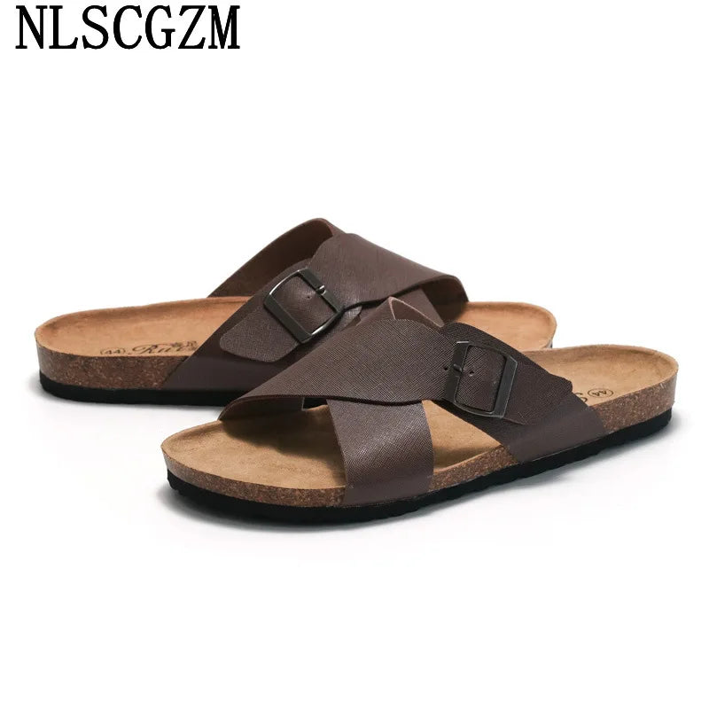 Monk Strap Summer Slippers