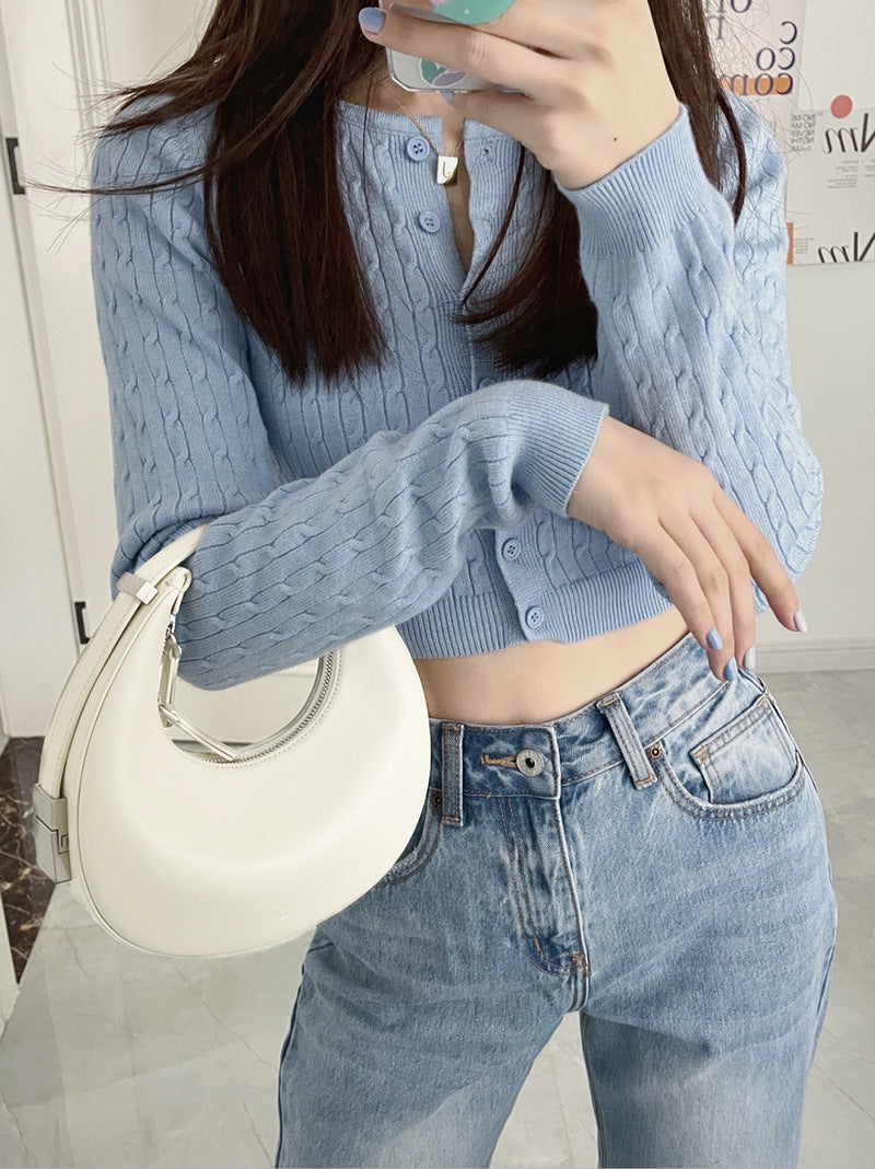 Osoï Tonï Hobó shoulder bag Crescent Underarm With Metal Buckle