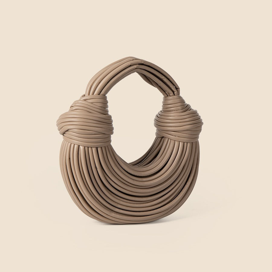 Veràno H Glossy Woven Noodles Designer’s Handbag