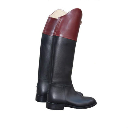 Contrasting color equestrian Women's riding boots