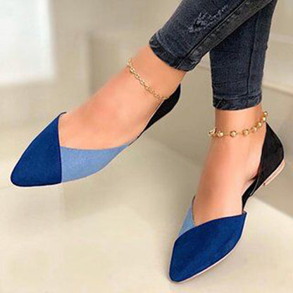 Women flat Casual Shoes with 3 leather colors