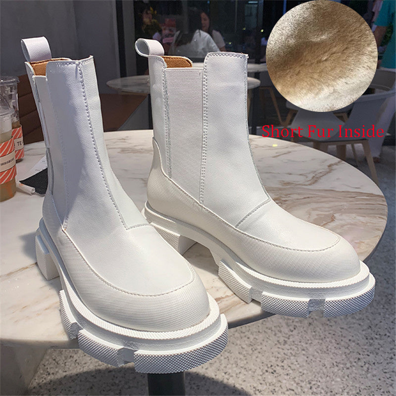 Women's Thick-Soled Ankle Boots