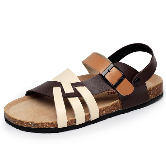 Fashion cork women slippers