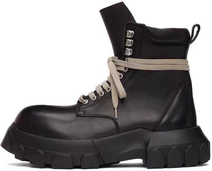 Mens High-top British Retro Thick-soled Martin Boots
