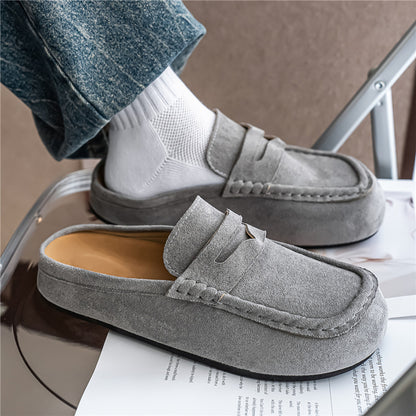 Retro Comfortable Suede Casual Mules Clogs