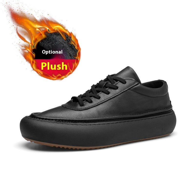 Retro Japanese fleece-lined Board Shoes for Men