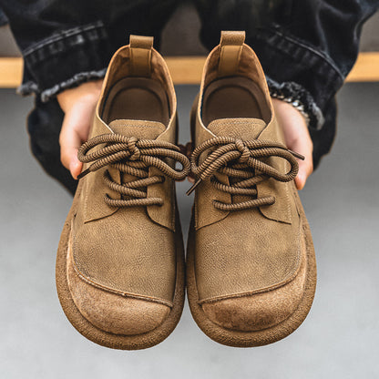 Lightweight Men's Retro Low-cut Workwear British Style Shoes