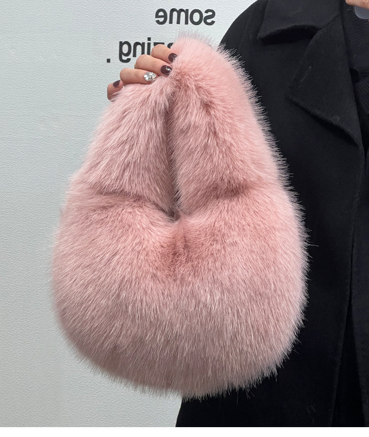 Portable Fur Bag  Niche Desing