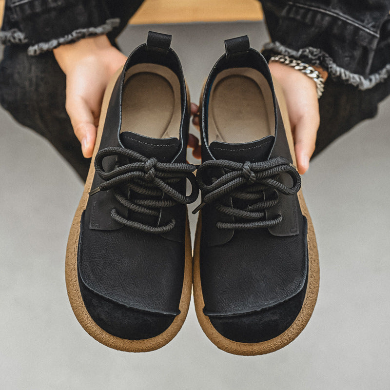 Lightweight Men's Retro Low-cut Workwear British Style Shoes