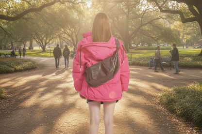 Large-capacity Retro French-style Niche Crossbody Bag A Croissant-shaped Pleated Bag
