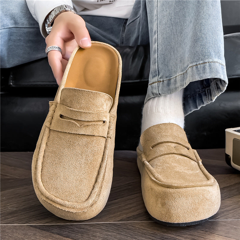 Retro Comfortable Suede Casual Mules Clogs