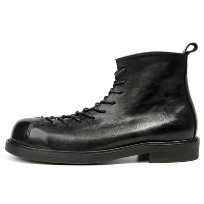 Men's Martin Boots Amekaji Work Genuine Leather Vintage Style