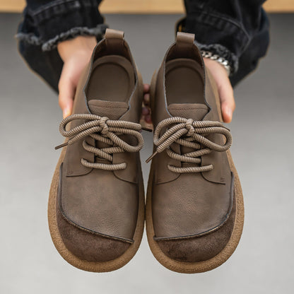 Lightweight Men's Retro Low-cut Workwear British Style Shoes