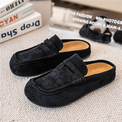 Retro Comfortable Suede Casual Mules Clogs