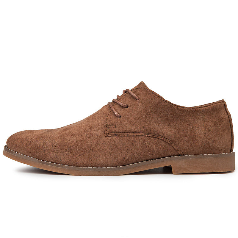 Frosted Leather British Style Board Shoes for Men