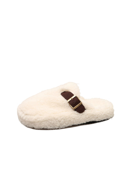 Women's Thick-soled Slip-on Closed Toe Half Slippers