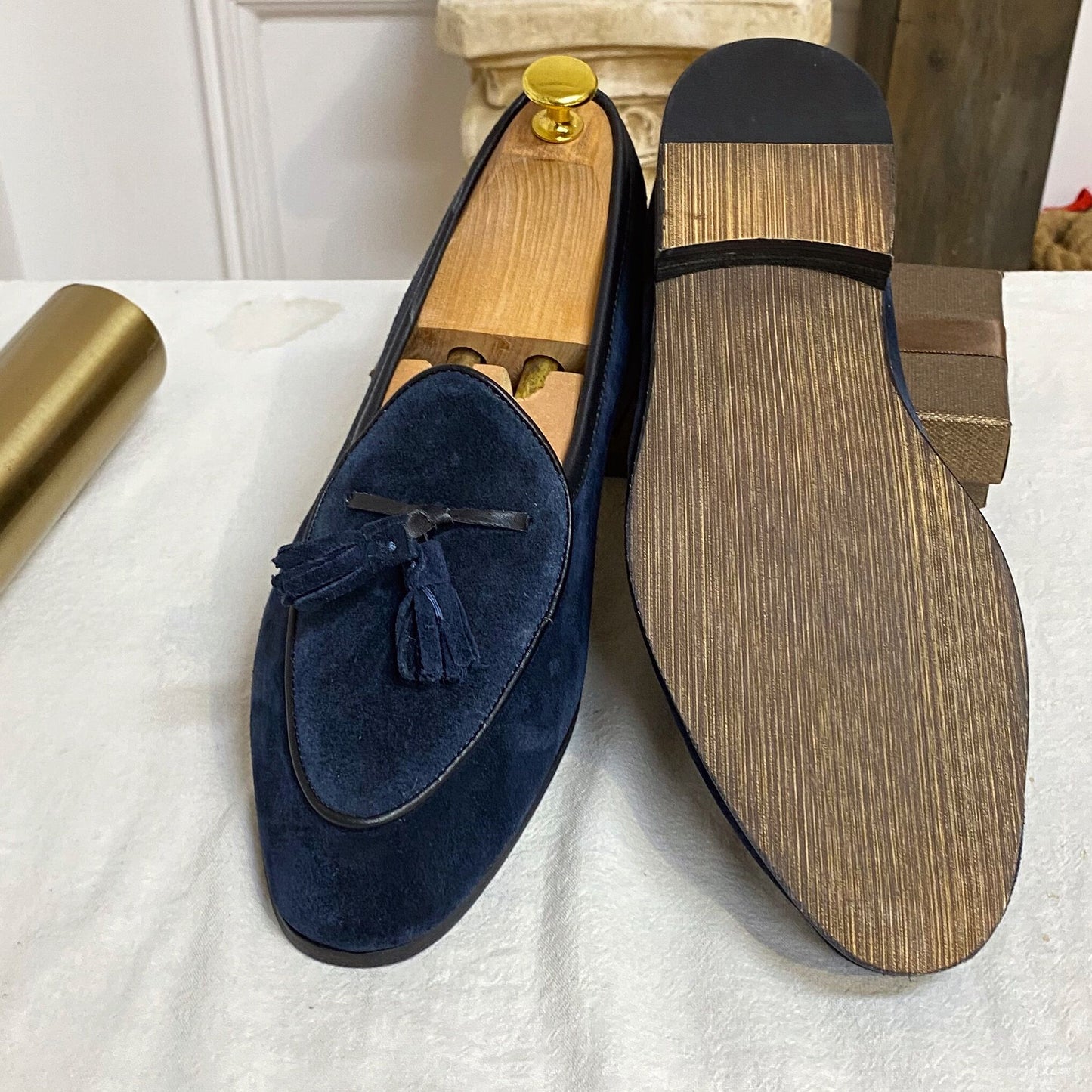 Suede Slip On Fashion Men Loafers