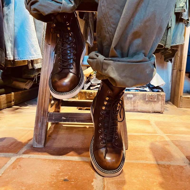 Velvet Leather Men Boots
