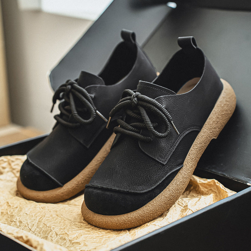 Lightweight Men's Retro Low-cut Workwear British Style Shoes