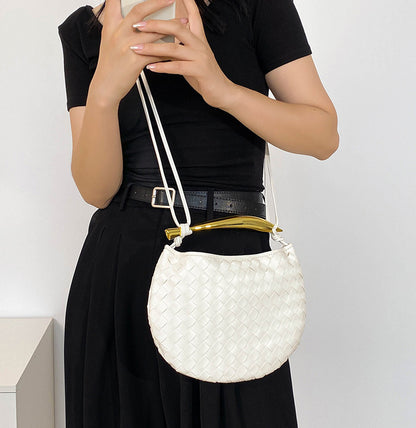 Designer’s Woven Cowhide Bag