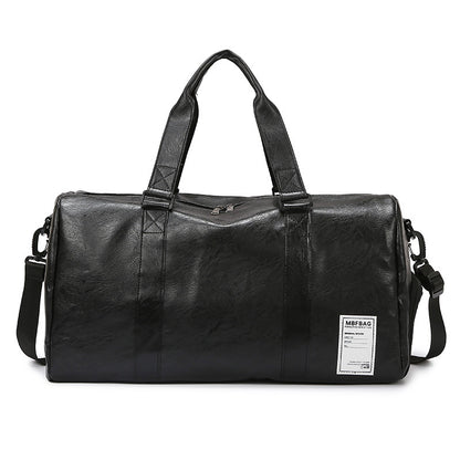 Large Capacity Simple Leather Duffle Bag